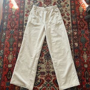 BDG Urban Outfitters Pull On Cream Corduroy Pants Size Small